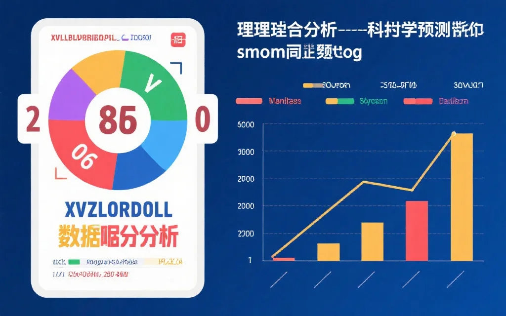 一张显示双色球彩票与数据分析图表的图片,突出理性分析和科学预测主题